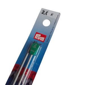 Prym - Knitting Pins in Aluminium  - 35 cm - 2 mm